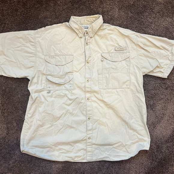 Columbia Sportswear PFG (Pro Fishing Gear) Mens Button Up Shirt - Picture 1 of 6